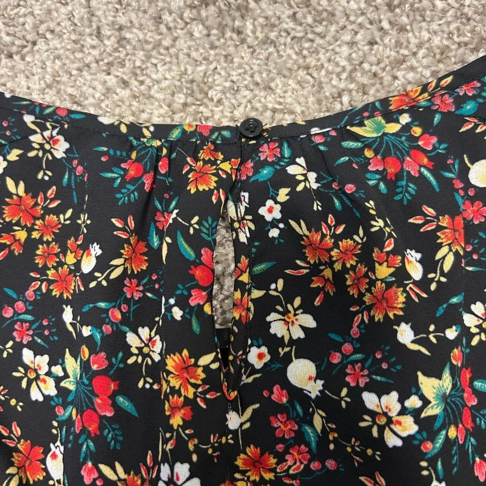 J.Crew Mercantile Floral Dress Women Size 8 Lined Long‎ Sleeve Preppy Business